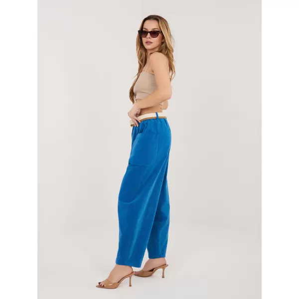  Dámské kalhoty RUE PARIS IT-SP-FL9665.14 COBALT 