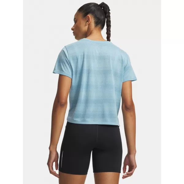  Dámské triko UNDER ARMOUR VELOCITI SHORTSLEEVE 6009540-425 MODRÁ 