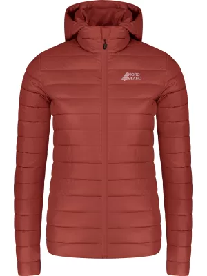 Dámská prošívaná bunda NORDBLANC NIMBUS WJL8395 HNĚDÁ
