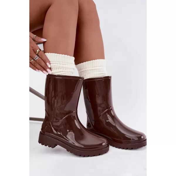  Dámské holínky BOTO 2783 DARK BROWN 