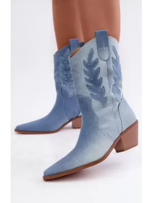 Dámské kovbojky BOTO C-331 DENIM BLUE
