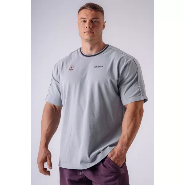  Pánské trička NEBBIA OLYMPIA MUSCLE COVER 942 LIGHT GREY 