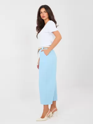 Dámské kalhoty RUE PARIS IT-SP-FL9929-1.74 LIGHT BLUE