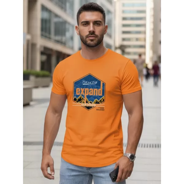  Pánské triko DSTREET ORANŽOVÁ 