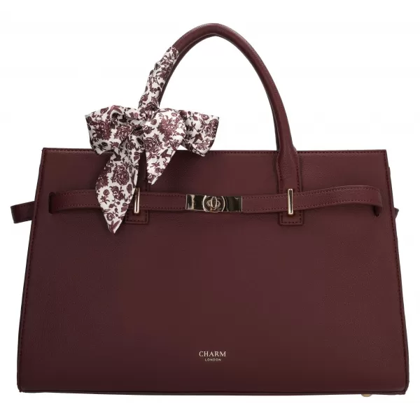  Shopper taška Charm London The Hamptons W01592 Bordeaux red BORDEAUX RED 