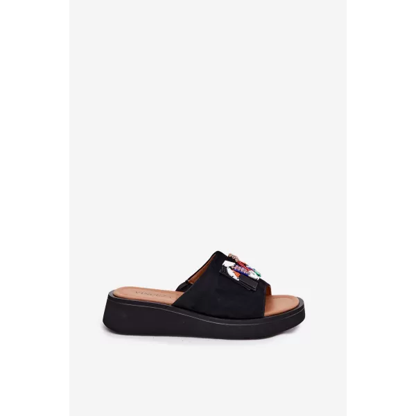  Dámské pantofle VINCEZA 66942 BLACK 