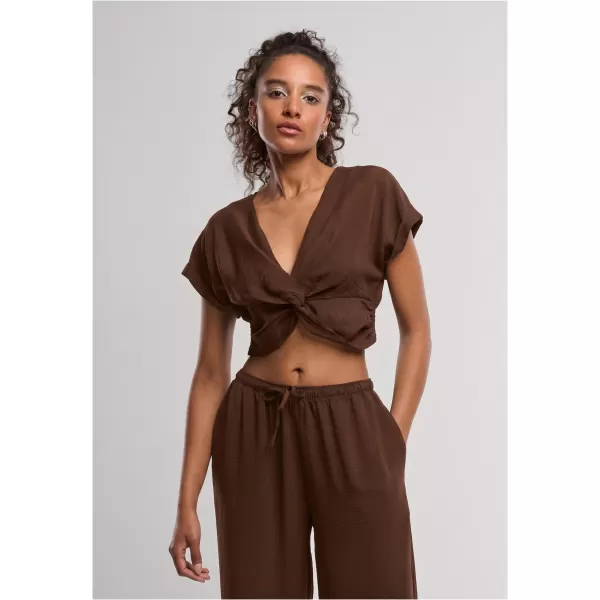  Dámský top URBAN CLASSICS TB8277-21859 CINNAMON BROWN 