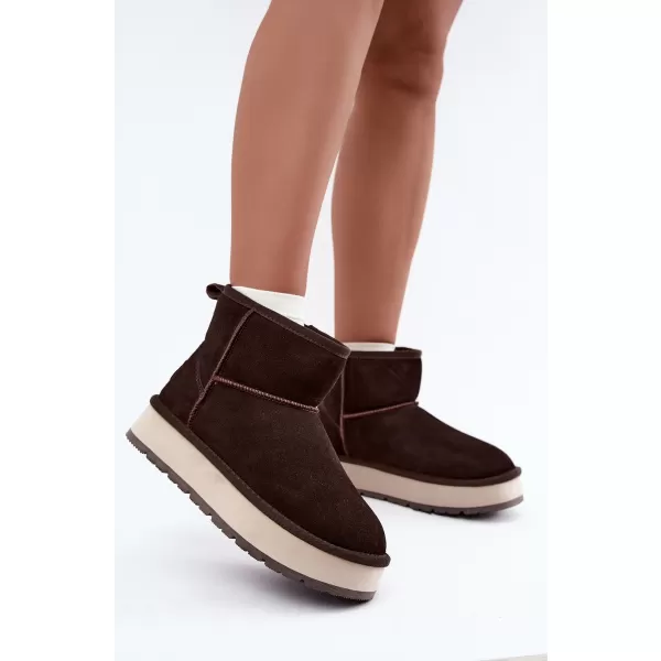  Dámské boty BIG STAR SHOES UU274693 BROWN/BEIGE 