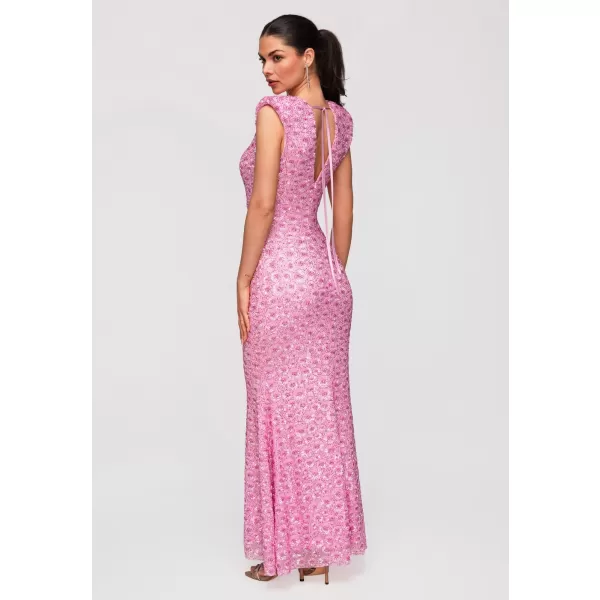  Dámské šaty LARICA LA-OM-DLR341 PINK 