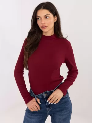 Dámská halenka FACTORY PRICE JM-BZ-3035.64 BURGUNDY