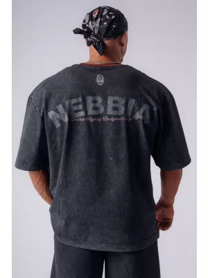 Pánské trička NEBBIA OLYMPIA HEAVYWEIGHT COTTON 941 BLACK