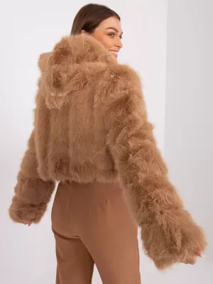 Dámská bunda WOOL FASHION ITALIA AT-KR-2378.97P CAMEL