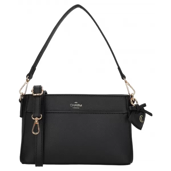  Kabelka Charm London Cambridge W01060 Black BLACK 