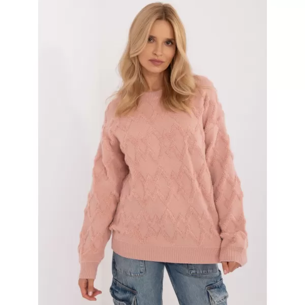  Dámský svetr WOOL FASHION ITALIA AT-SW-2361.61 BRIGHT PINK 