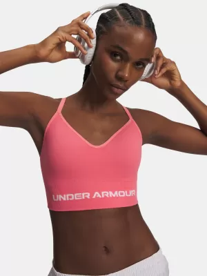 Dámská podprsenka UNDER ARMOUR VANISH SEAMLESS LOW BRA 1384417-600 RŮŽOVÁ