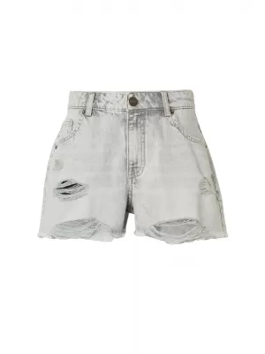 Dámské kraťasy URBAN CLASSICS TB8193 LIGHT SILVER GREY WASHED