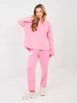 Dámská tepláková souprava RUE PARIS IT-KMPL-20583.09P PINK