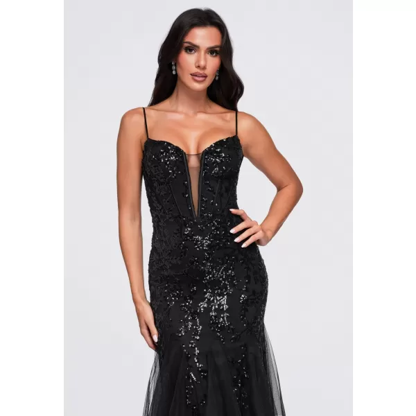  Dámské šaty LARICA LA-OM-DLR463 BLACK 