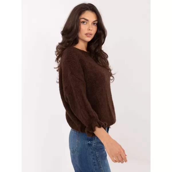  Dámský svetr ITALY MODA MI-SW-2912.10X DARK BROWN 