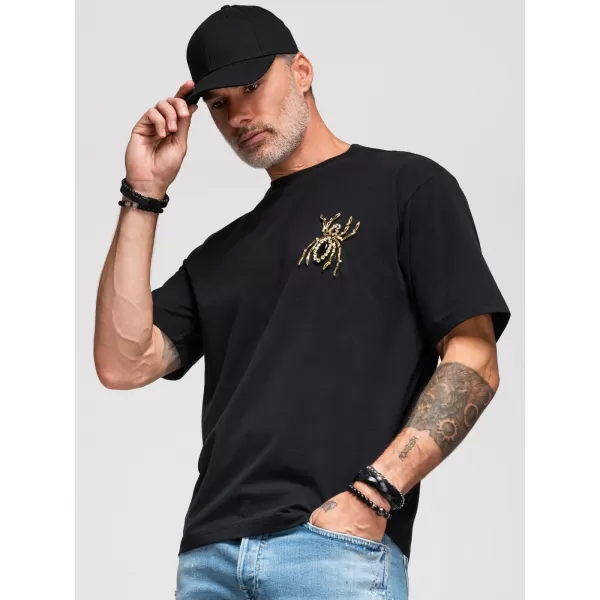  Pánské triko OMBRE OM-TSCT-0277 BLACK 