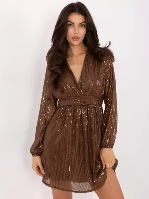 Dámské šaty ITALY MODA MI-SK-121501.09 BROWN