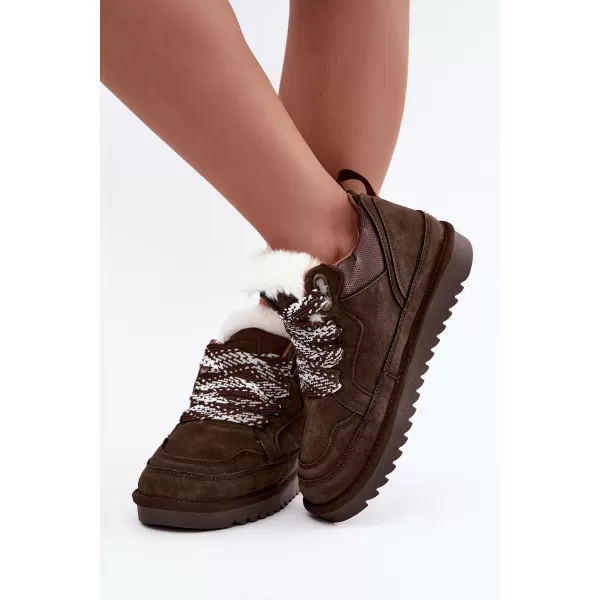  Dámské sněhule VINCEZA 97974 CHOCOLATE 