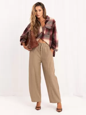 Dámské kalhoty ITALY MODA IR-SP-YV5650.46 DARK BEIGE