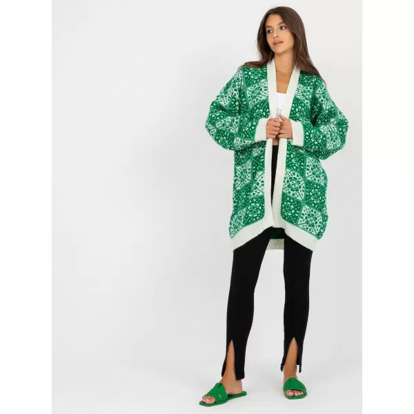  Dámský svetr RUE PARIS LC-SW-0301.45P WHITE-GREEN 