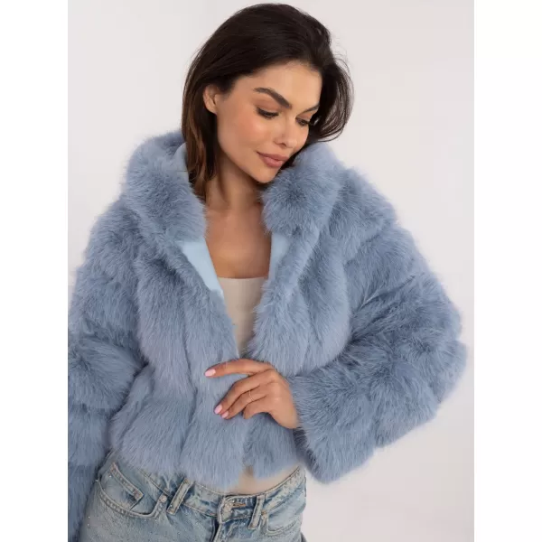  Dámská bunda WOOL FASHION ITALIA AT-KR-2378.97P LIGHT BLUE 