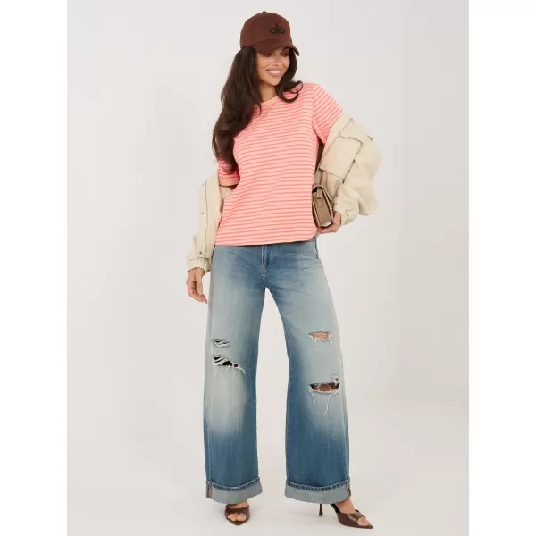 Dámské tričko RUE PARIS IT-TS-20881.85 FLUO ORANGE 