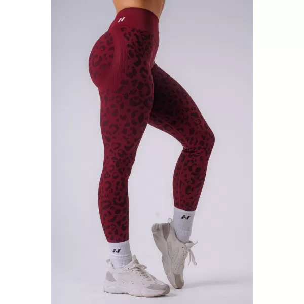  Dámské legíny NEBBIA PRIMAL 849 BORDO LEOPARD 