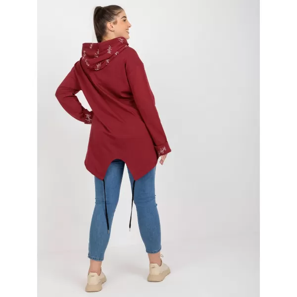  Dámská mikina RELEVANCE RV-BL-8266.34P BURGUNDY 