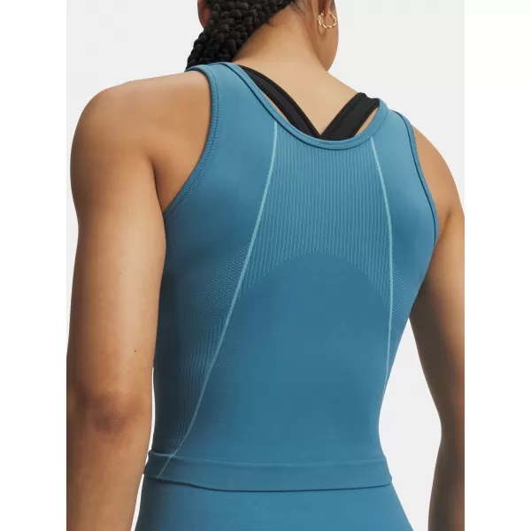  Dámské tílko UNDER ARMOUR VANISH SEAMLESS TANK 6000640-466 MODRÁ 