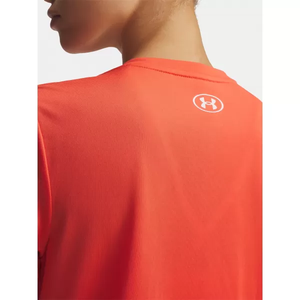  Dámské triko UNDER ARMOUR TECH SSV- SOLID 1384229-690 ČERVENÁ 