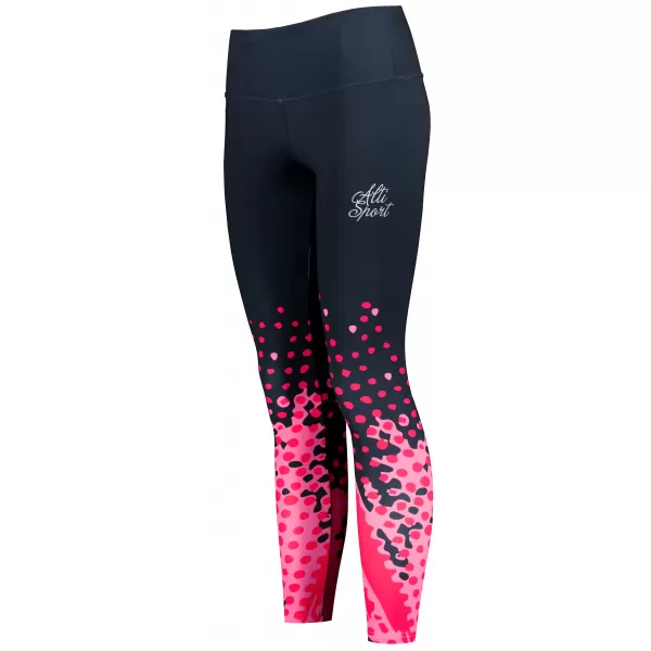  Dámské legíny premium (nové velikosti) ALTISPORT VOJ/ALW109LEG05 RŮŽOVO-ČERNÁ 