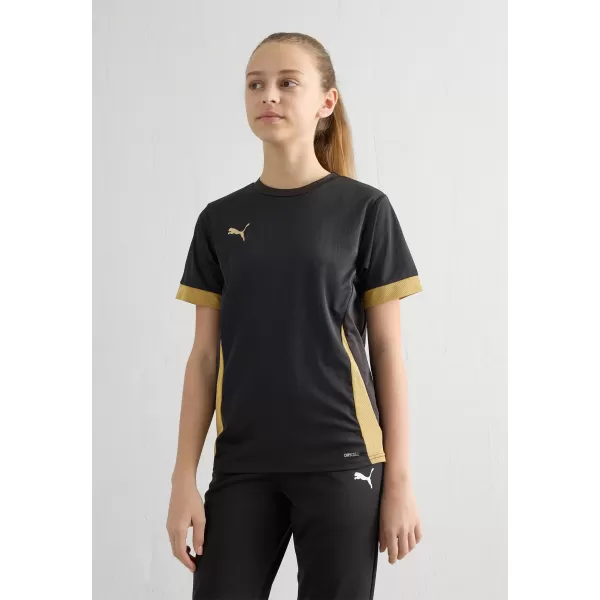  Dětské sportovní triko PUMA TEAMGOAL MATCHDAY JERSEY JR 70574828 PUMA BLACK/PUMA GOLD/MATTE GOLD 