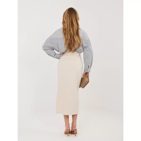  Dámská sukně RUE PARIS IT-SD-FL7393-1.16 LIGHT BEIGE 