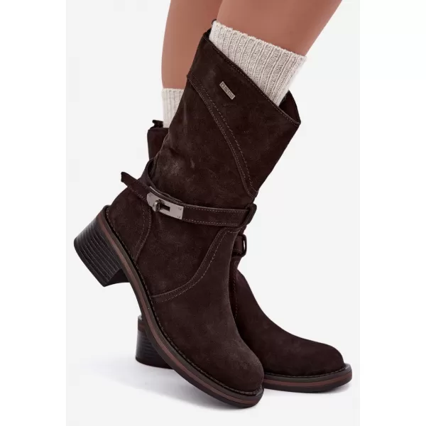  Dámské boty BIG STAR SHOES UU274609 BROWN/BEIGE 
