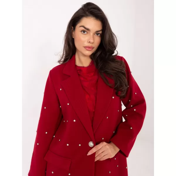  Dámské sako ITALY MODA IT-MA-18365.97 BURGUNDY 