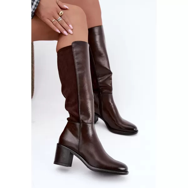  Dámské kozačky VINCEZA 58652 BROWN 