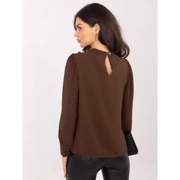  Dámská halenka ITALY MODA MI-BZ-278519-1.40 BROWN 