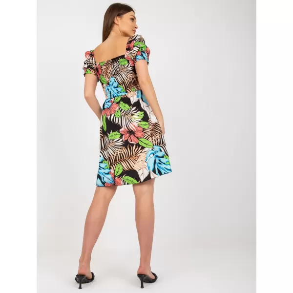  Dámské šaty ITALY MODA DHJ-SK-15836.51 BLACK AND BLUE 