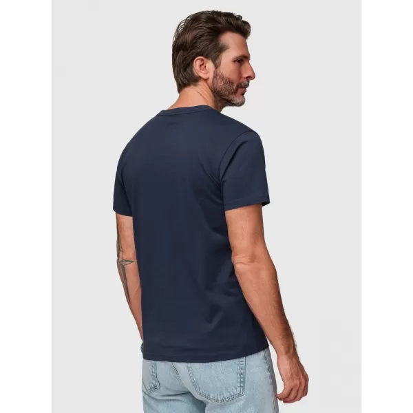  Pánské triko OMBRE OM-TSPT-0269 NAVY BLUE 