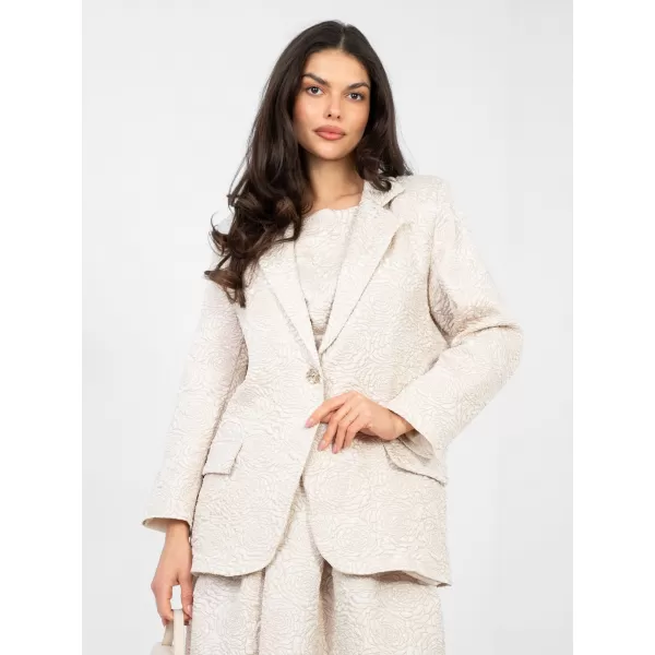  Dámská bunda RUE PARIS IT-MA-21839.10 LIGHT BEIGE 