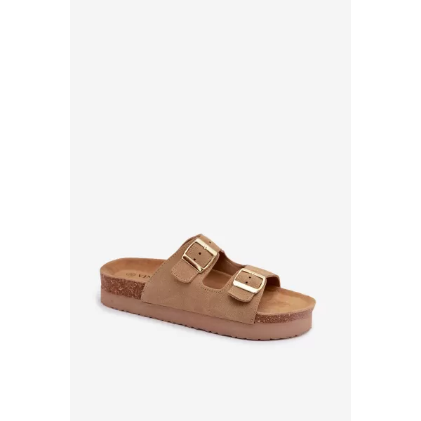 Dámské pantofle VINCEZA 102657 BEIGE 
