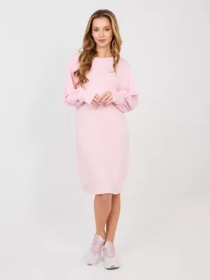 Dámské šaty RUE PARIS RV-SK-A1059.17 BRIGHT PINK