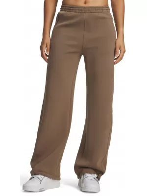 Dámské tepláky UNDER ARMOUR UNSTOPPABLE FLC OPEN PANT 6013522-219 HNĚDÁ