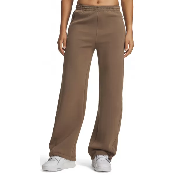  Dámské tepláky UNDER ARMOUR UNSTOPPABLE FLC OPEN PANT 6013522-219 HNĚDÁ 