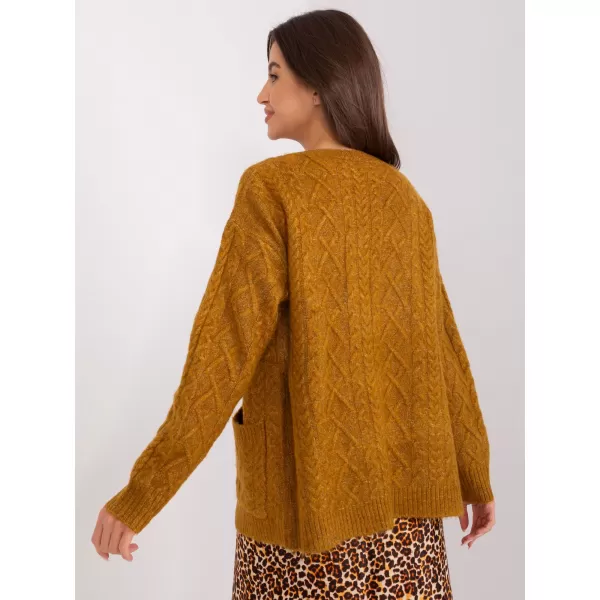  Dámský svetr WOOL FASHION ITALIA AT-SW-2358.31 DARK YELLOW 