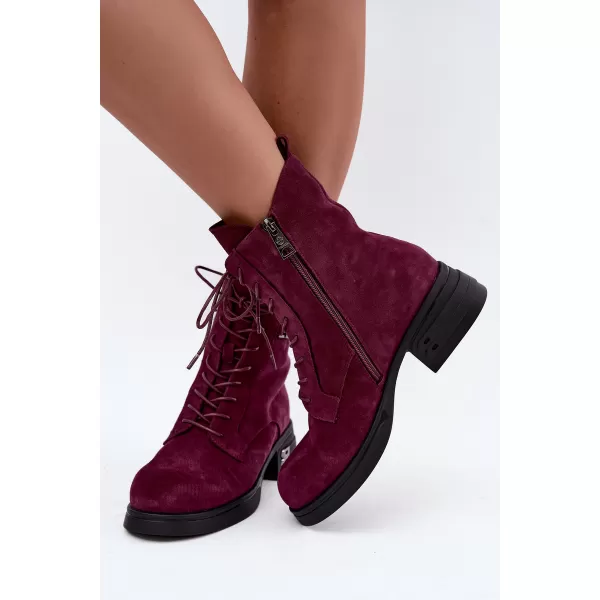  Dámské kotníkové boty VINCEZA 67044 BURGUNDY 